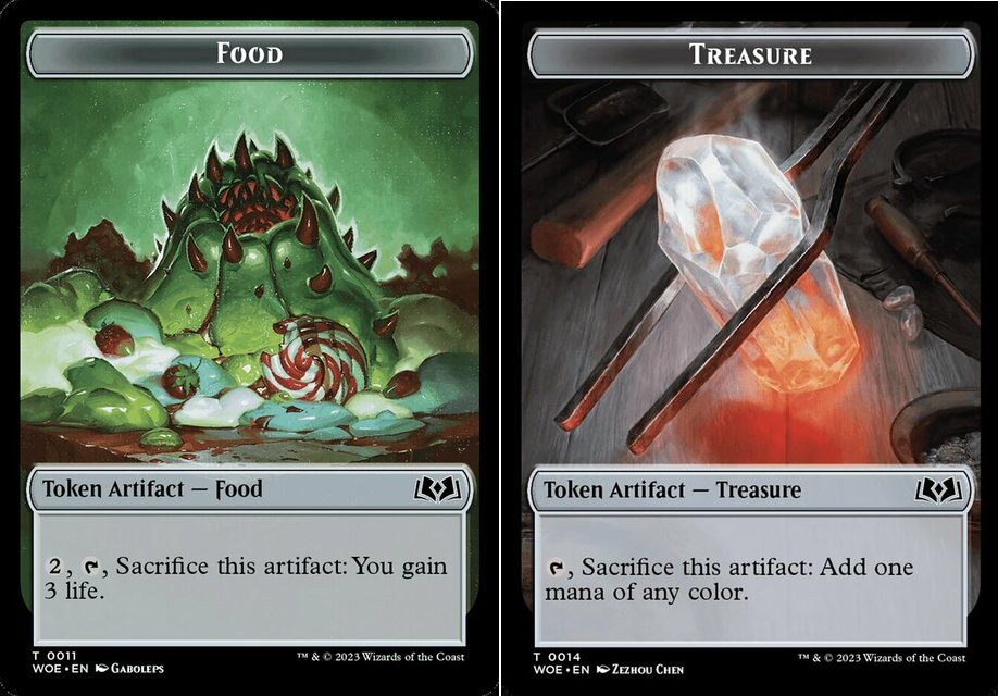 Food Token (0011) // Treasure Token - Foil
